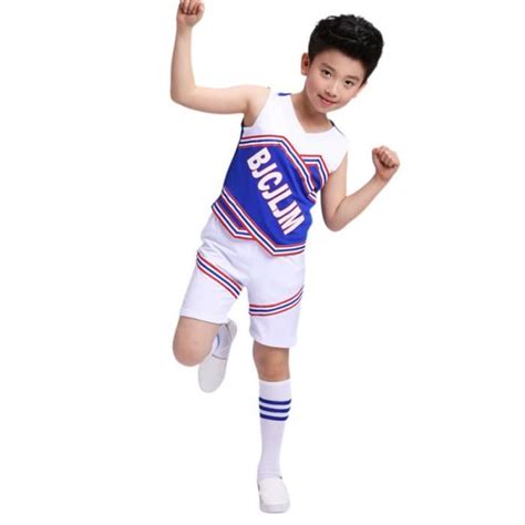 Costumes Cheerleading Basketball Football Aérobic Vêtements Pour Garçon