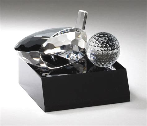 Crystal Golf Club Head & Ball CRY305 - Free Engraving