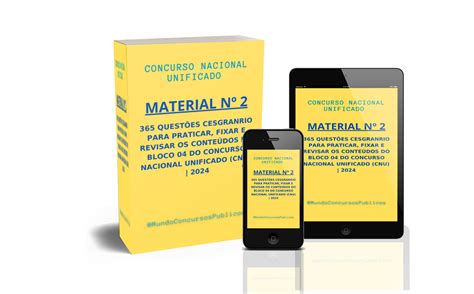 365 QUESTÕES CESGRANRIO BLOCO 4 - CNU - Mundo dos Concursos Público...