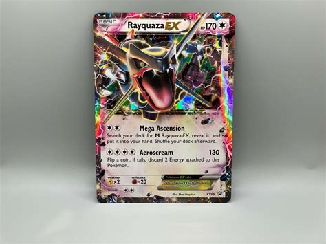 JUMBO Pokemon Shiny RAYQUAZA EX Card BLACK STAR PROMO Set XY69