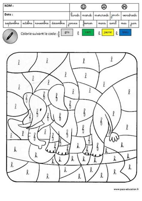 Coloriage Magique Gs Phonologie Coloriage Magique