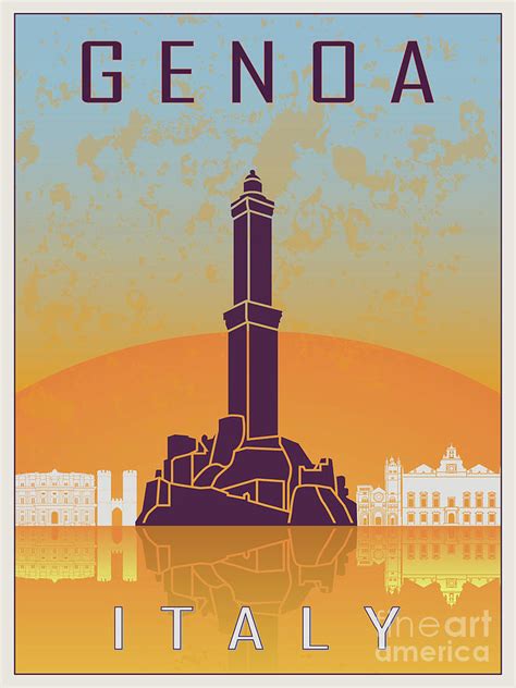 Genoa Vintage Poster Painting by Pablo Romero - Fine Art America