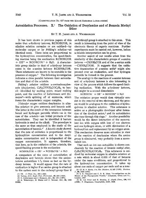 PDF Autoxidation Processes X 1 The Oxidation Of Desylamine And Of