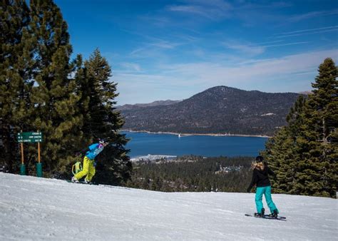 Boarding At Snow Summit Love The View Of Big Bear Lake California