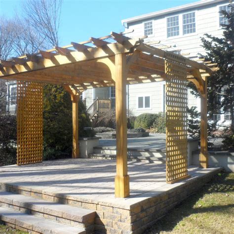 Pressure Treated Wood Cozy Retreat Pergola Kit Atlantic Outdoors