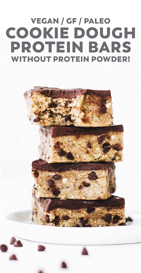 Cookie Dough Protein Bars Without Protein Powder Recipe Healthy