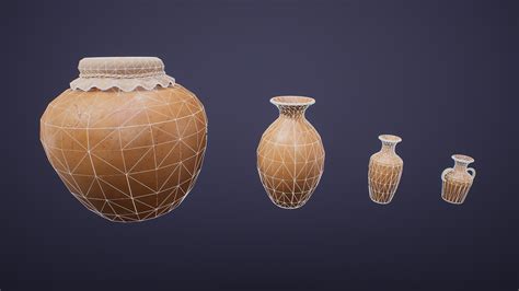 ArtStation - Stylized Clay Vases | Game Assets