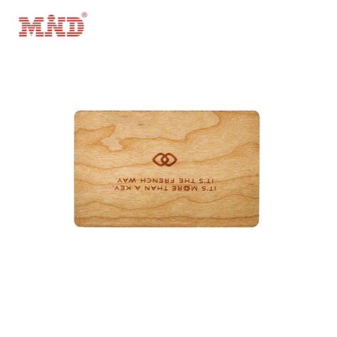 Programmable Nfc Chip 13 56mhz 86 54mm Eco Friendly Rfid Smart Wood Bamboo Card China Wooden