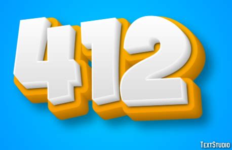 text effect  logo design number