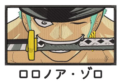 Anime Embroidery Roronoa Zoro Sword Bite A G E Store Designs