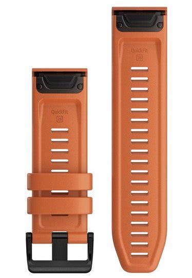 Garmin Strap Quickfit 26 Ember Orange Silicone 010 12864 01 Watch Strap