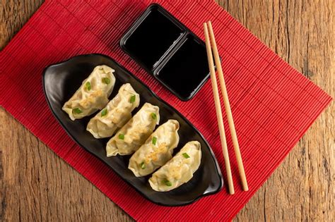 Premium Photo Gyoza Or Jiaozi Traditional Chinese And Japanese Food