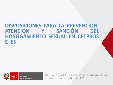 Disposiciones Para La Prevenci N Atenci N Y Sanci N Del Hostigamiento