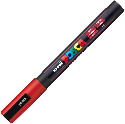 Marker Posca Pc M Red Uni