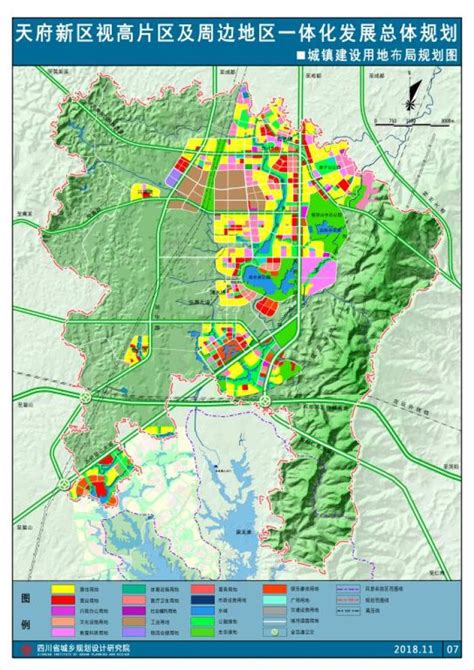 天府新区视高公示最新规划：两核、两轴（多图） 政策解读 成都乐居网