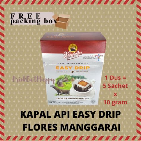 Jual Kapal Api EASY DRIP FLORES MANGGARAI Blend Kopi Bubuk Shopee