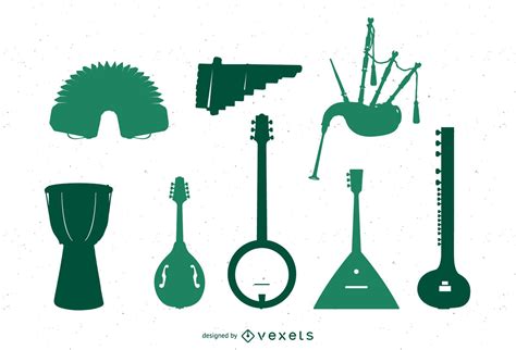 Misc Music Instruments Of The World Vector Download