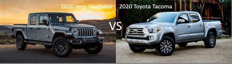 Jeep Gladiator Vs Toyota Tacoma Freedom Jeep Of Lexington