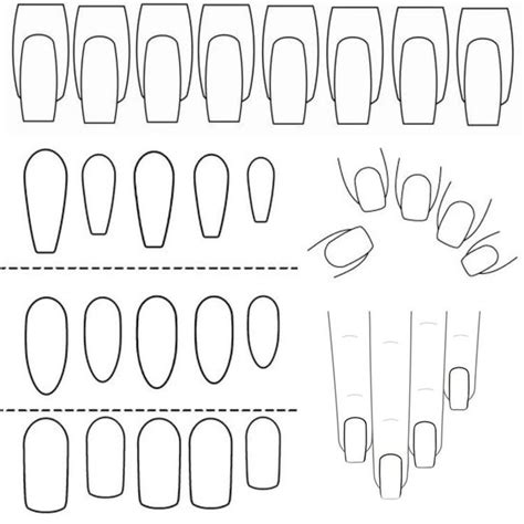 Printable Nail Art Templates Printable Nail Art Practice Sheet