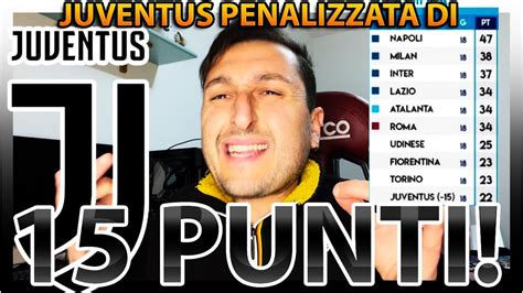 Clamorosooo Juventus Penalizzata Di Punti In Classifica Per Il