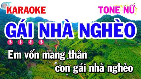 Karaoke G I Nh Ngh O Tone N Nh C S Ng Hay Youtube