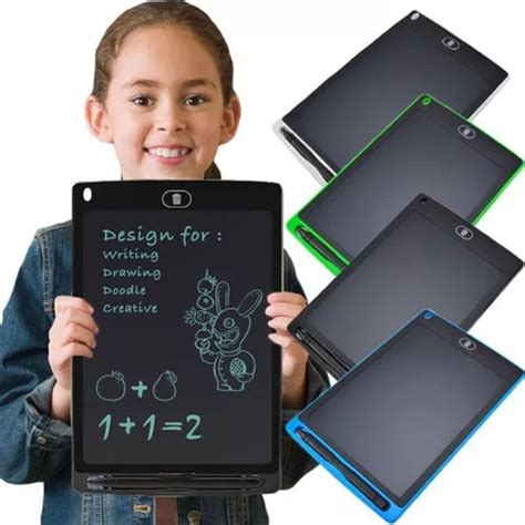 Pizarra Digital Infantil Lcd De Pulgadas Para Escribir Color Verde