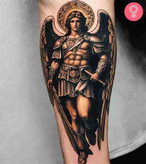saint michael tattoo sleeve orangetattooshopcom
