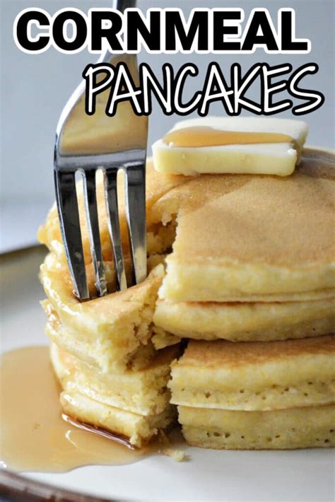 Fluffy Cornmeal Pancakes Recipe - Bake Me Some Sugar