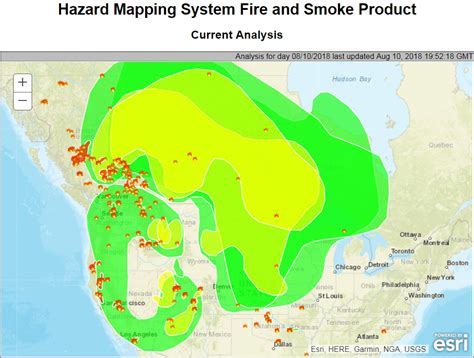 Noaa Smoke Plume Map