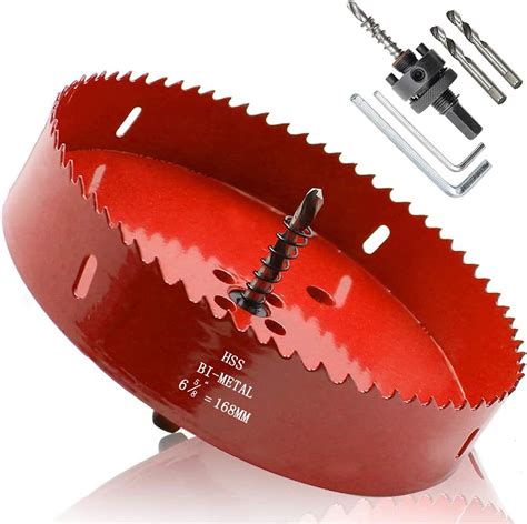 Amazon Hordion Mm Inch Hole Saw With Drill Bits Arbor