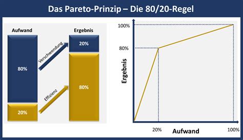 Pareto Prinzip 80 20 Regel einfach an Beispielen erklärt