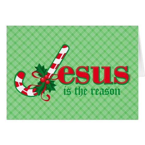 Candy Cane Jesus Card Zazzle