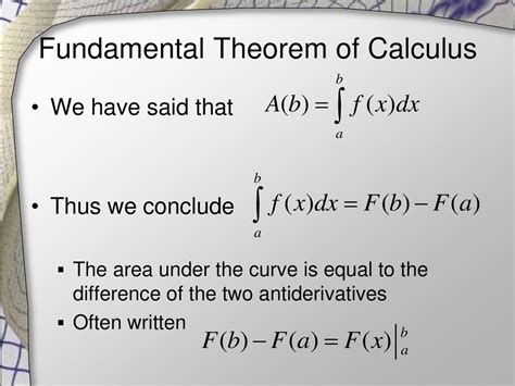 The Fundamental Theorems Of Calculus Ppt Download