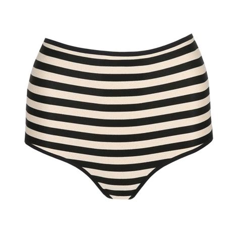 Marie Jo Swim Merle Full Bikini Brief In Noir Rayure