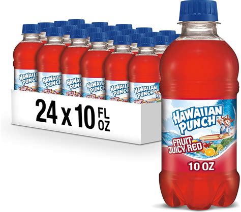 Hawaiian Punch Fruit Juicy Red 10 Ounce Bottles Pack Of 24 Amazon