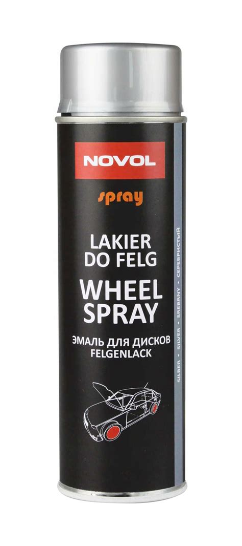 NOVOL Lakier Spray Do Renowacji FELG Srebrny 500ml 34102 za 25 zł z