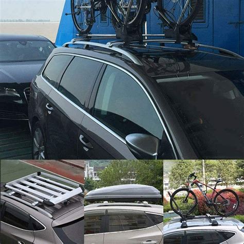 Pcs Aluminum Roof Rail Rack Cross Bars Crossbar Fit For Cadillac Srx