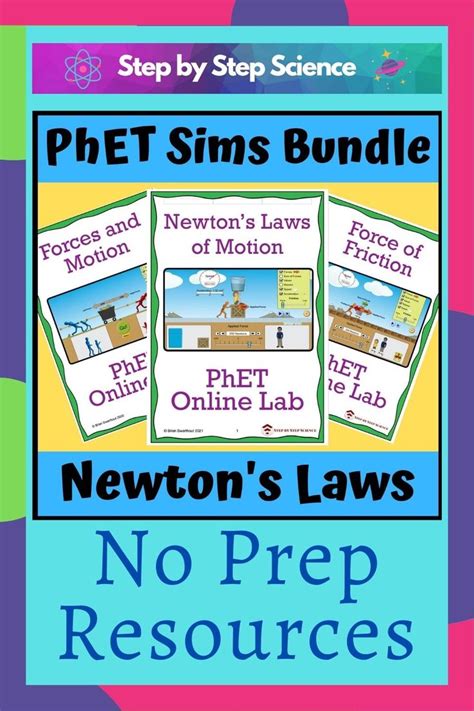 Newtons Laws Of Motion Bundle Three PhET Online Labs Newtons Laws