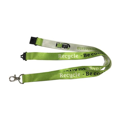 Recycled P E T Full Colour Sublimation Lanyards Custom Printed With