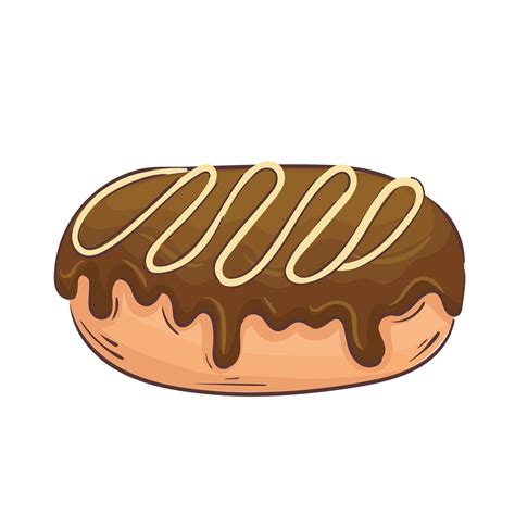 Sweet Chocolate Donut Isolated Icon 2696180 Vector Art At Vecteezy