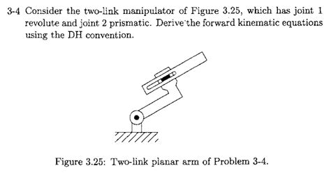 Solved 3 4 Consider The Two Link Manipulator Of Figure 3 25 Chegg