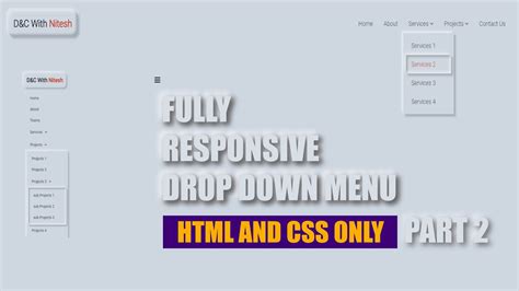 Fully Responsive Neumorphism Dropdown Menu Using Html And Css Part