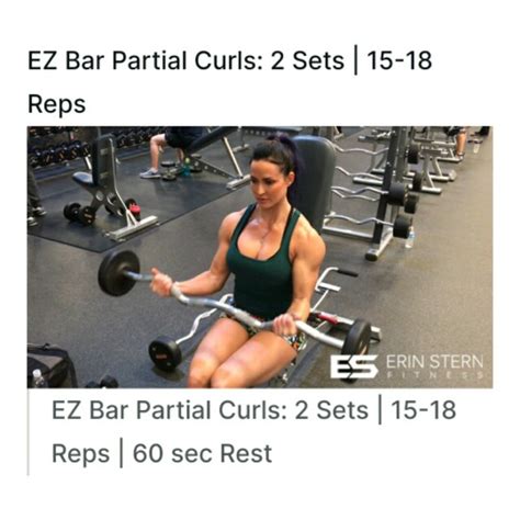 EZ Bar Partial Curls 2 Sets 15 18 Reps By Corporal K Exercise How