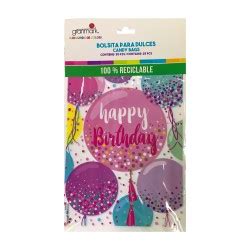 BOLSA DULCES HAPPY BIRTHDAY GRANMARK C 25 PIEZAS