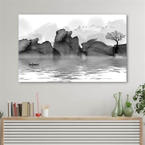 Landscape Ink Painting - MEM Prints