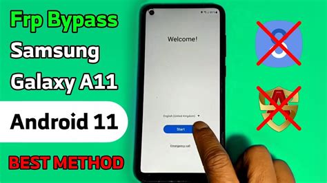 Frp Bypass Samsung Galaxy A11 Sm A115f Android 11 Best Method Youtube