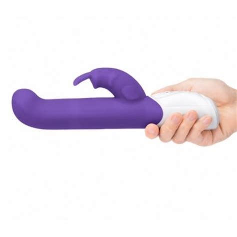 Rabbit Essentials Come Hither Rabbit Vibrator With Throbbing Shaft Purple Sex Toy Hotmovies