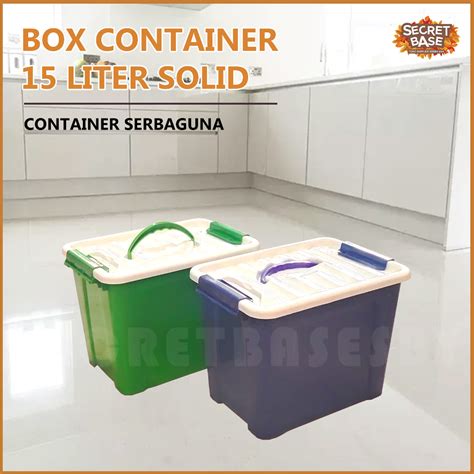 Jual Box Container Liter Solid Dengan Pegangan Handel Box