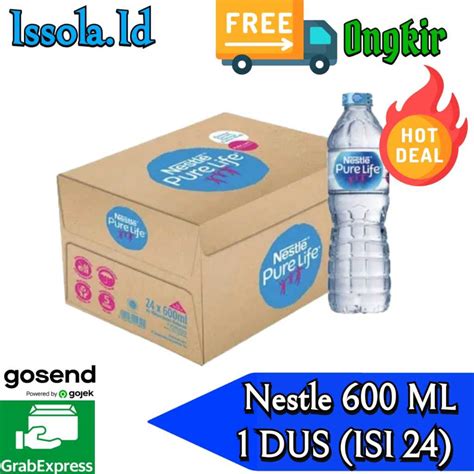 Jual NESTLE PURE LIFE AIR MINERAL KEMASAN BOTOL 600 ML X 24 PCS