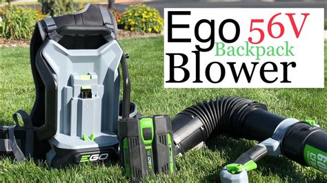 Ego Backpack Blower 56v Battery 600cfm Youtube